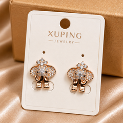 Lucky Elephant Crystal Studs |  KZ88123203