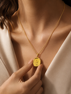Sunflower Charm Pendant | Gold-Plated Stainless Steel – KZ88123153
