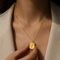 Rosalie Gold Necklace | Gold-Plated Stainless Steel – KZ88123173