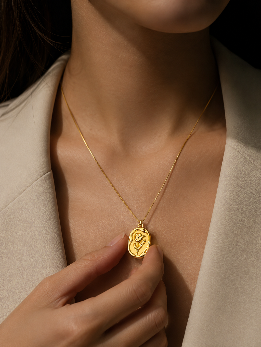 Rosalie Gold Necklace | Gold-Plated Stainless Steel – Z88123173