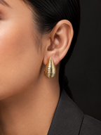 Golden Raindrop Studs |  KZ88123197