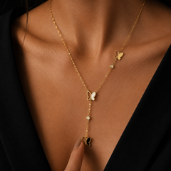 Butterfly Glow Pendant | Gold-Plated Stainless Steel – KZ88123168