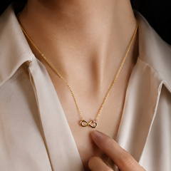 Seraphine Knot Necklace | Gold-Plated Stainless Steel – KZ88123144