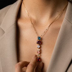 Celestia Drop Pendant | Gold-Plated Stainless Steel – KZ88123169
