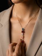 Celestia Drop Pendant | Gold-Plated Stainless Steel – KZ88123169