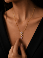 Pink Princess Necklace | Gold-Plated Stainless Steel – KZ88123171