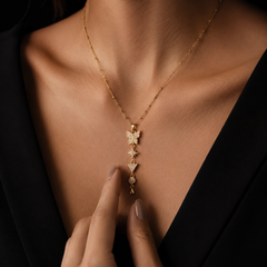 Stardust Butterfly Pendant | Gold-Plated Stainless Steel – KZ88123170
