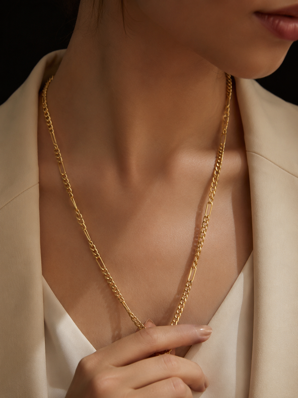 Golden Drift Necklace | Gold-Plated Stainless Steel – KZ88123155