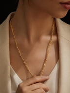 Golden Drift Necklace | Gold-Plated Stainless Steel – KZ88123155