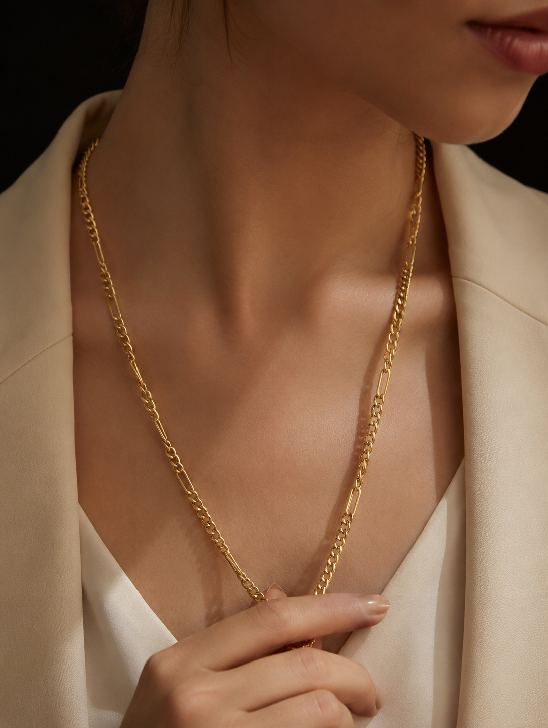 Golden Drift Necklace | Gold-Plated Stainless Steel – KZ88123155