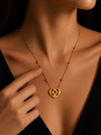 Cut-Out Love Pendant | Gold-Plated Stainless Steel– KZ8812349