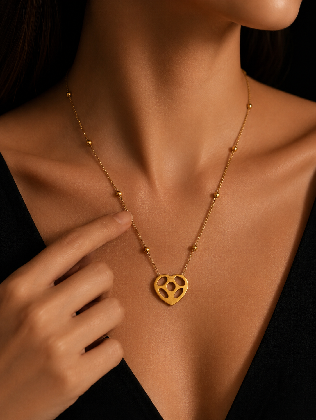 Cut-Out Love Pendant | Gold-Plated Stainless Steel– KZ8812349