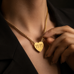 Good Luck 11:11 Necklace | Gold-Plated Stainless Steel  – KZ8812354