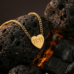 Good Luck 11:11 Necklace | Gold-Plated Stainless Steel  – KZ8812354