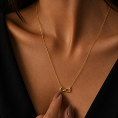 Seraphine Knot Necklace | Gold-Plated Stainless Steel – KZ88123144
