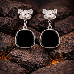 Midnight Bloom Earrings | Gold-Plated Stainless Steel – KZ8812317
