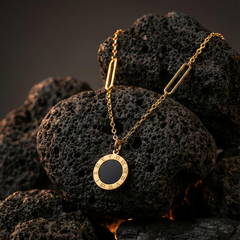 Roman Rhythm Pendant Chain | Gold-Plated Stainless Steel – KZ8812358