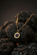 Roman Rhythm Pendant Chain | Gold-Plated Stainless Steel – KZ8812358