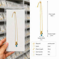 Guardian Eye Necklace | Gold-Plated Stainless Steel – KZ88123215