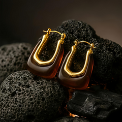 Golden U-Drops | Gold-Plated Stainless Steel– KZ8812335