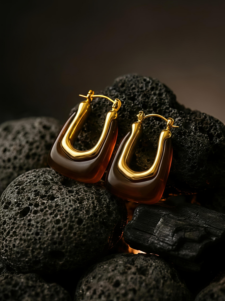 Golden U-Drops | Gold-Plated Stainless Steel– KZ8812335