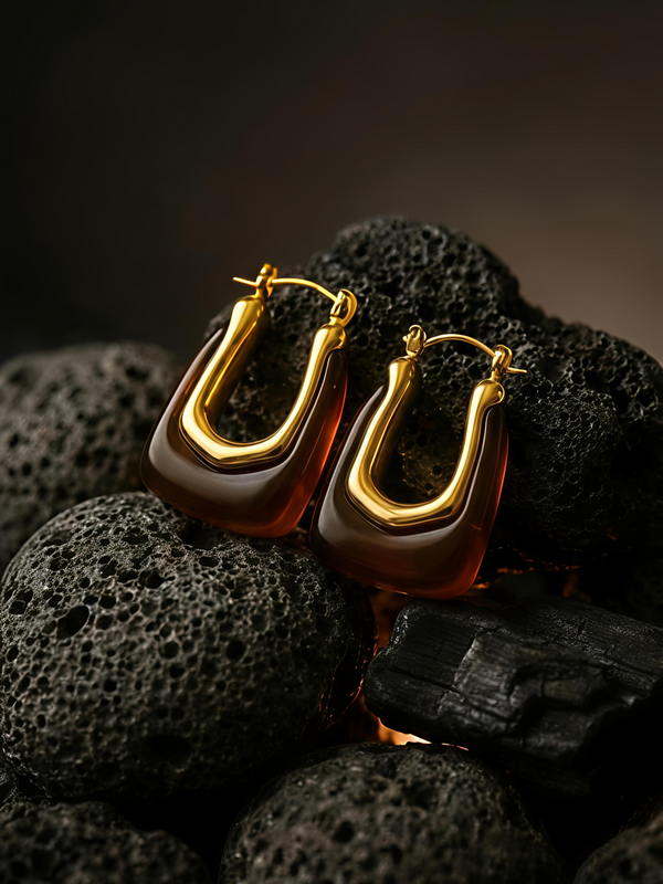 Golden U-Drops | Gold-Plated Stainless Steel– KZ8812335